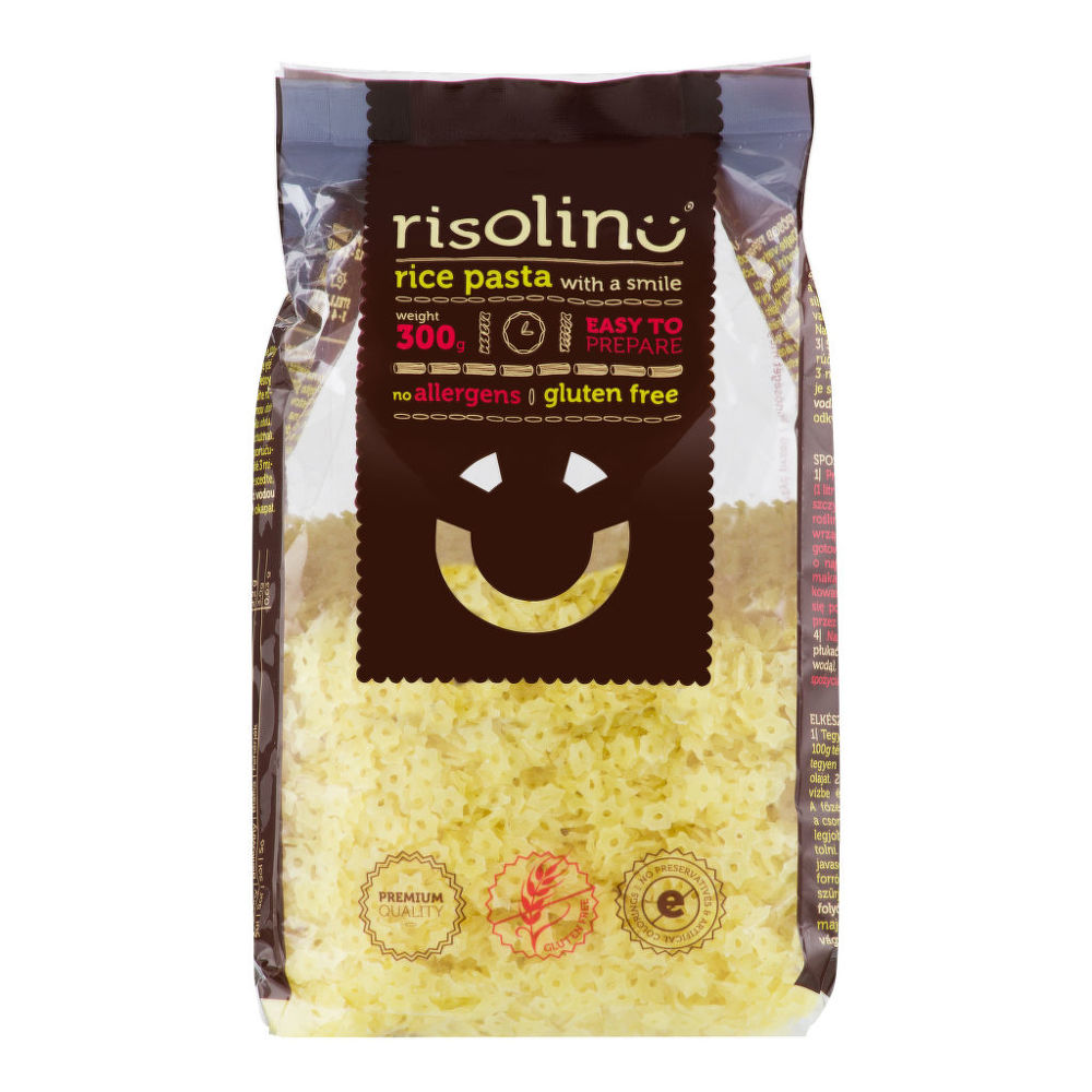 Cestoviny polievkové hviezdičky ryžové bezlepkové 300 g RISOLINO |  CountryLife.sk