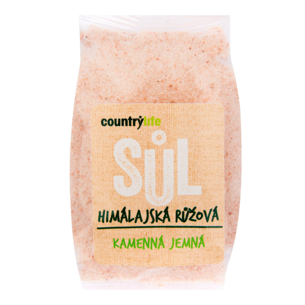 Soľ himalájska ružová jemná 500 g COUNTRY LIFE | CountryLife.sk