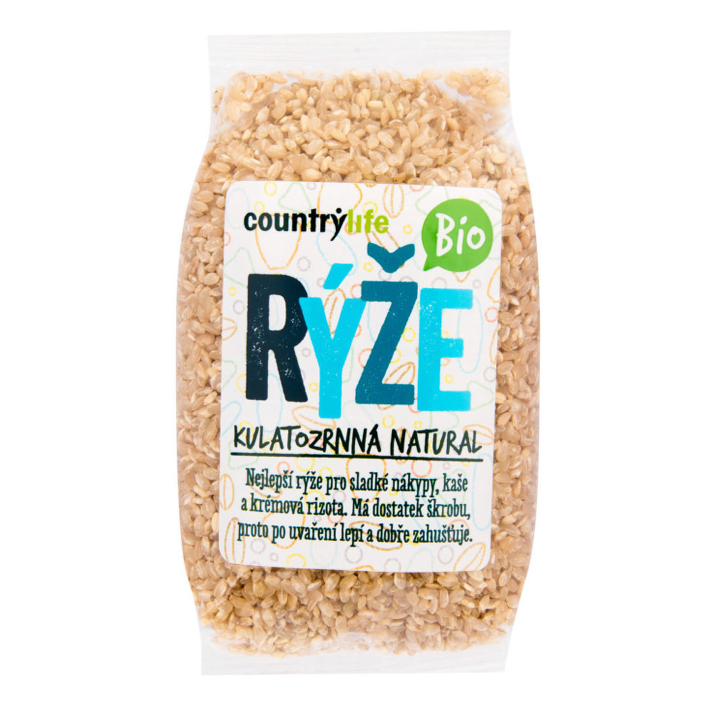 Ryža guľatozrnná natural 500 g BIO COUNTRY LIFE | CountryLife.sk