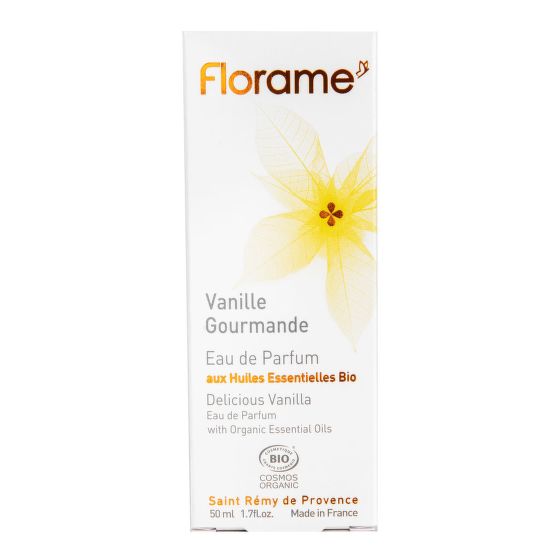 Parfumová voda prírodná VANILLE GOURMANDE — lahodná vanilka 50 ml BIO   FLORAME
