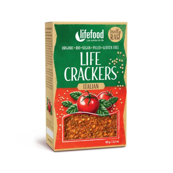 Life crackers talianske raw 90 g BIO   LIFEFOOD