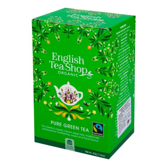 Čaj Zelený Fair Trade 20 vrecúšok BIO   ENGLISH TEA SHOP